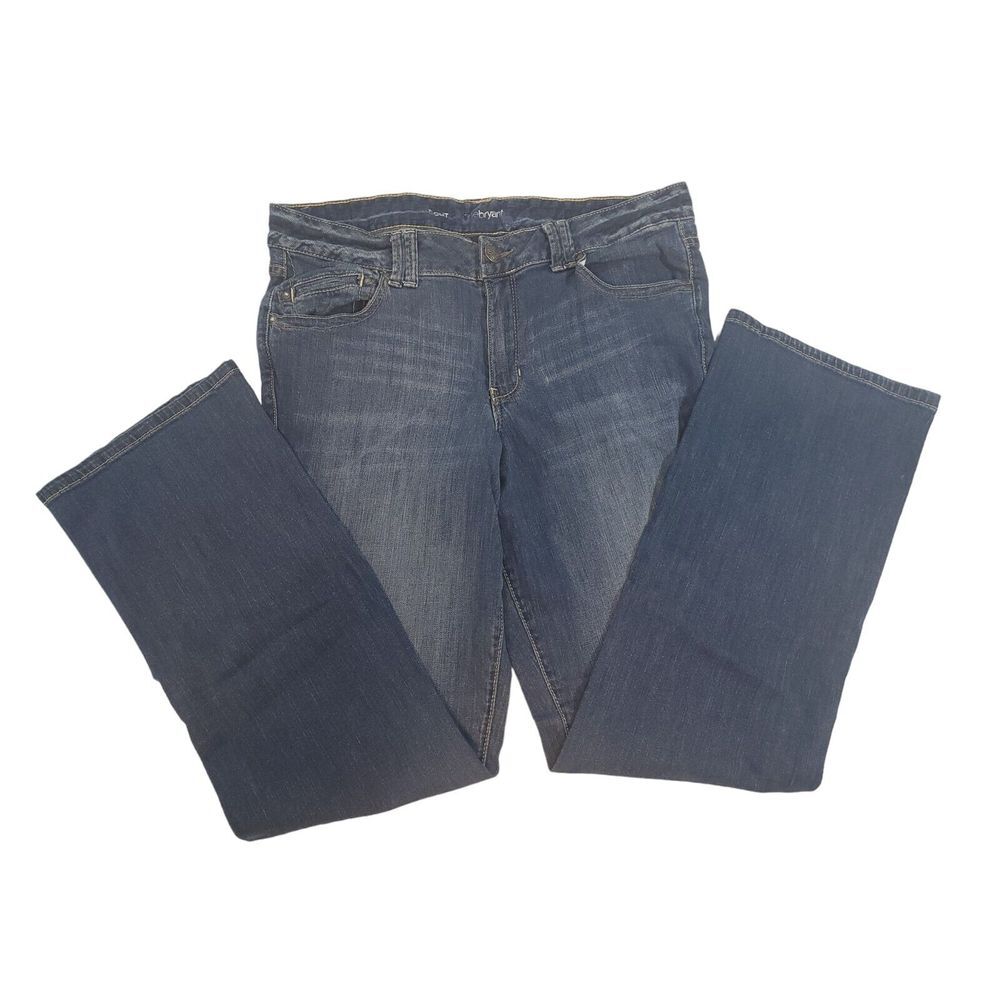Lane Bryant Boot Cut Denim Jeans Pants Blue Medium Wash Womens Plus 18 Average